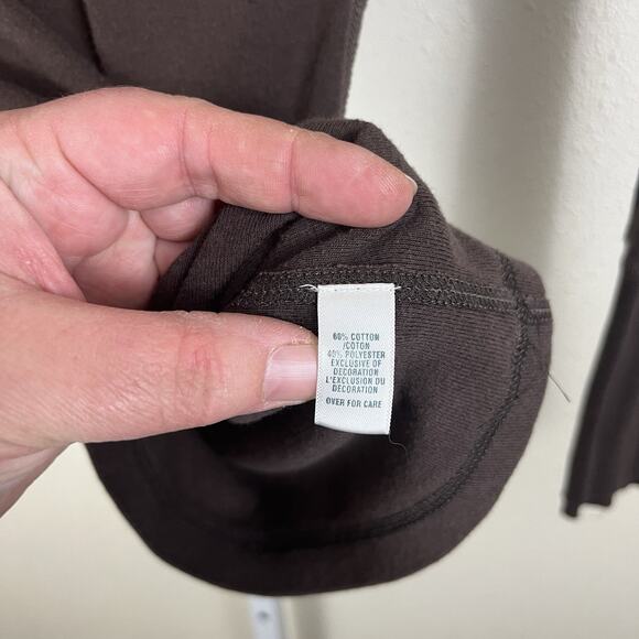 Abercrombie Kids Y2K Vintage Long Sleeve V-Neck Top Girls L Large Moose - Picture 5 of 5